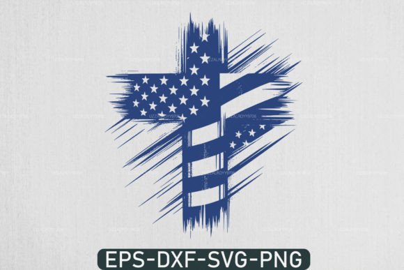American Flag with Jesus Cross Svg: A Crafts and Graphics Gem