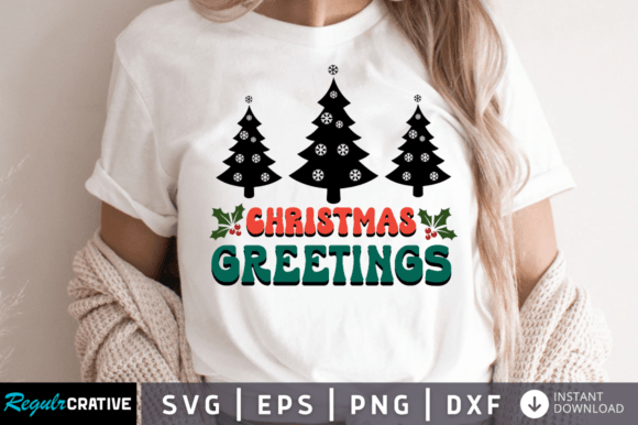 Christmas Greetings SVG: A Festive Embroidery Design