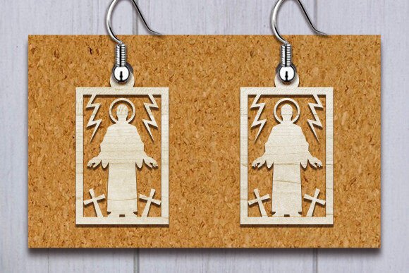 Elevating Faith and Style: Laser Cut Christian Earrings SVG