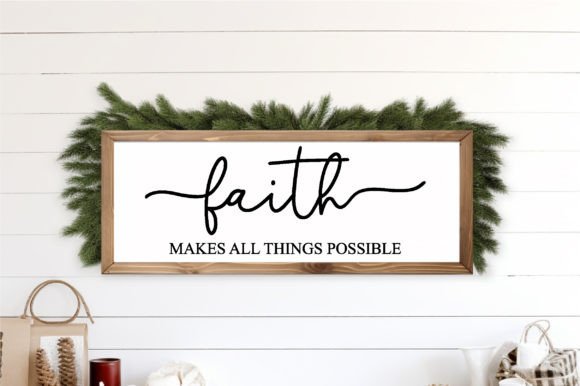 Faith Christian Wood Sign Svg for Crafts and Graphics