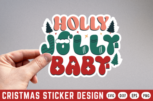 Holly Jolly Baby SVG Design for Creative Graphics and Crafts