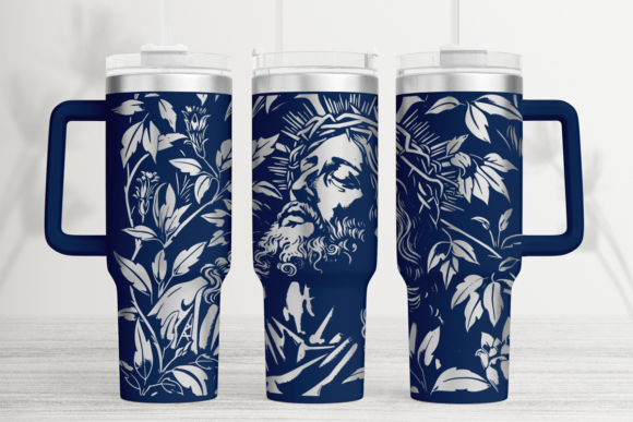 Jesus Christ 40oz Tumbler Wrap: A Versatile Graphics Asset