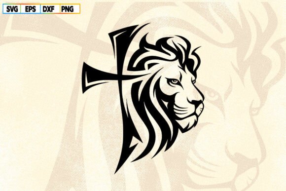 Jesus Cross Lion SVG: A Versatile Graphic for Crafts and Design