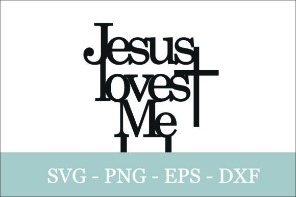 Jesus Loves Me Cake Topper: A Versatile Laser Cutting Asset