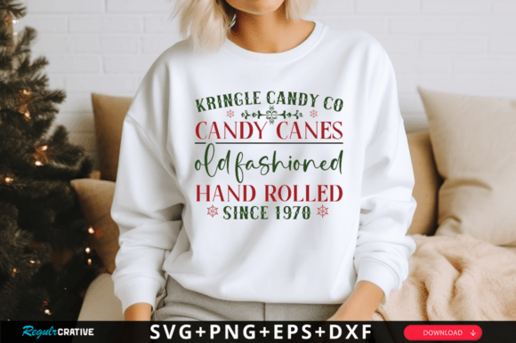 Kringle Candy Co Candy Canes: A Vintage Graphics Gem for Crafts