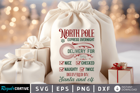 North Pole Express Overnight Delivery: A Graphics Gem for Crafts