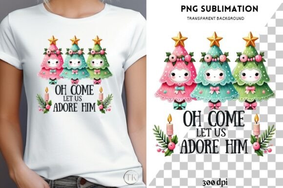 Oh Come Let Us Adore Him: A Versatile Christian Graphic