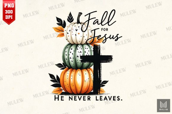 Review: Fall for Jesus, He Never Leaves PNG for Graphics & Crafts