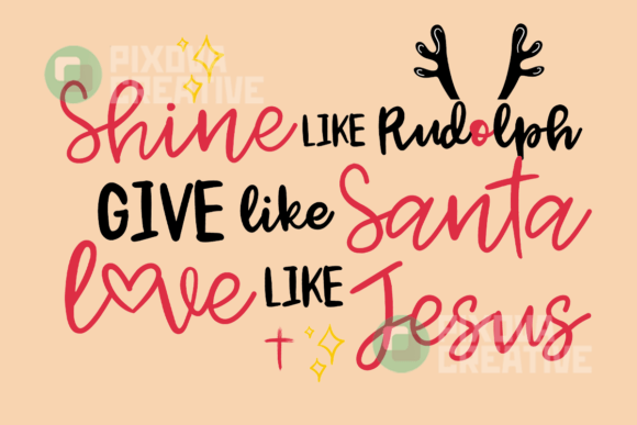 Shine Like Rudolph: A Versatile Christmas Graphics Asset for Crafts