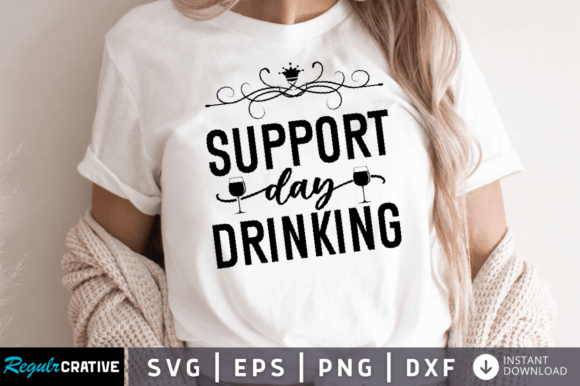 Support Day Drinking SVG: A Fun Graphics Asset for Crafts